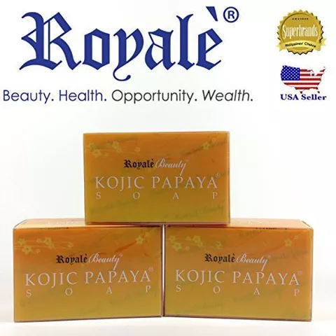 Authentic Royale Kojic Papaya Soap - 3 pieces