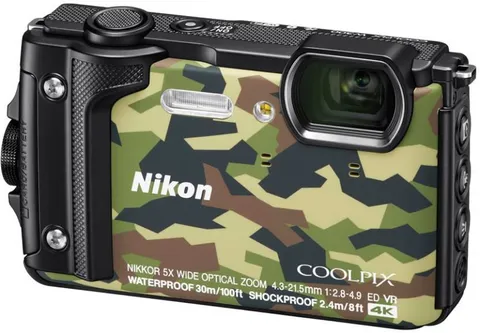 Nikon W300 Waterproof 30m & 16.05 Megapixel Digital Camera(Camouflage) with 16 GB Card & Carry case