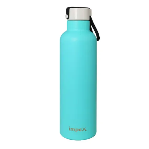 Impex Stainless steel water bottle (Sippy 750 B ) 750 ml Water Bottle  (Set of 1, Light Blue)