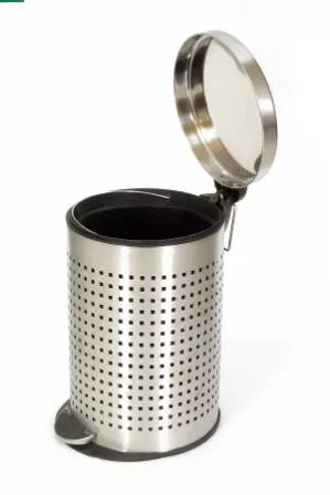 PLANET Stainless Steel Perforated Pedal Dustbin / Waste bin / Trash Bin / Garbage bin for Home & Office (7 Litre - 8 Dia X 13 Height inch)