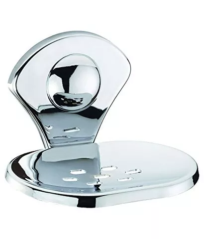 Shaks Traders Single Soap Dish 202 grade x-Glossy stainless steel Archi-301 pack of 1