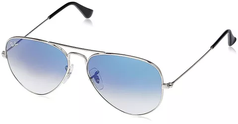 Ray-Ban Gradient Aviators Men's Sunglasses For Men (RB3026)(Blue)
