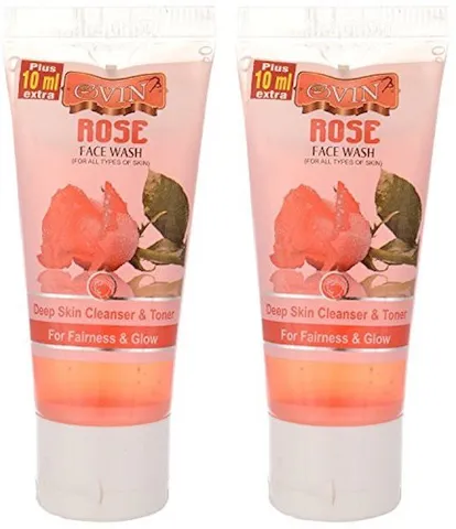 Ovin Gentle Herbal Rose Face Wash - Pack of 2