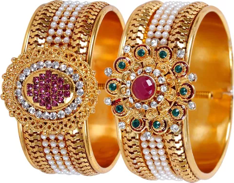 Fashion Jewels Exclusive Free Size Bangles for Girls And Woman