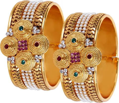 Fashion Jewels Exclusive Free Size Bangles Set For Girls And Woman