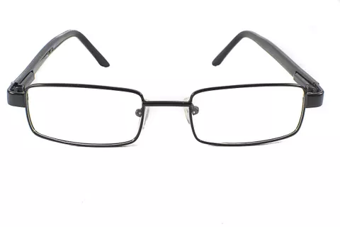 421BK48 Black Rectangle Full Frame Small Size 48 Men & Women EyeGlasses