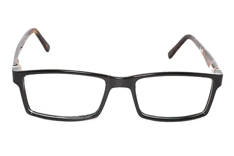 1171-3 Black-Brown Rectangle Full Frame Small Size 48 Men & Women EyeGlasses