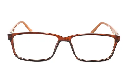 1172-1 Brown Retro Square Full Frame Medium Size 50 Men & Women EyeGlasses