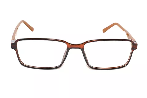 1173-1 Brown Retro Square Full Frame Medium Size 50 Men & Women EyeGlasses