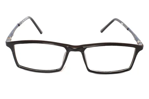 1185-3 Blue-Black Rectangle Full Frame Medium Size 50 Men & Women EyeGlasses