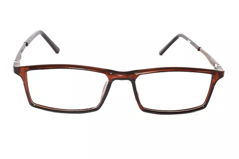 1185-4 Brown Rectangle Full Frame Medium Size 50 Men & Women EyeGlasses