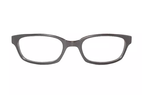 Black-White Rectangle Full Frame Small Size 46 Kids EyeGlasses