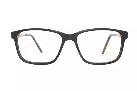 Black-Gun Metal Retro Square Full Frame Medium Size 52 Men & Women EyeGlasses