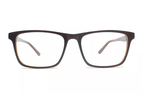 Brown Retro Square Full Frame Medium Size 53 Men & Women EyeGlasses