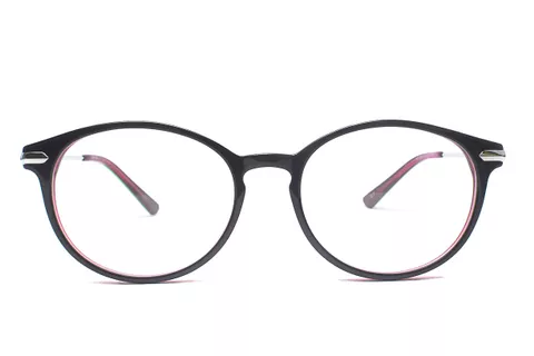 Pink-Green Round Full Frame Medium Size 53 Men & Women EyeGlasses