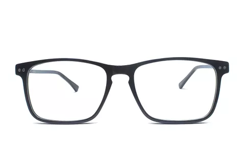 Black Retro Square Full Frame Medium Size 53 Men & Women EyeGlasses
