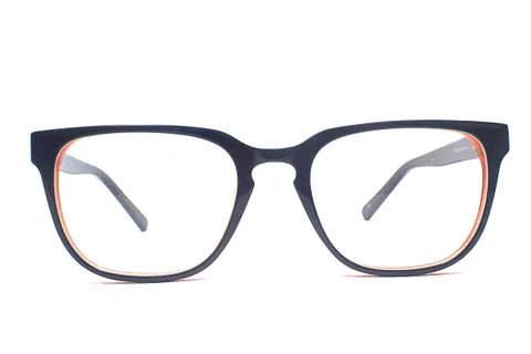 Blue Retro Square Full Frame Medium Size 51 Men & Women EyeGlasses