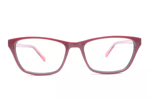 Red-Black Retro Square Full Frame Medium Size 52 Men & Women EyeGlasses