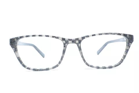 Grey-Black Retro Square Full Frame Medium Size 52 Men & Women EyeGlasses