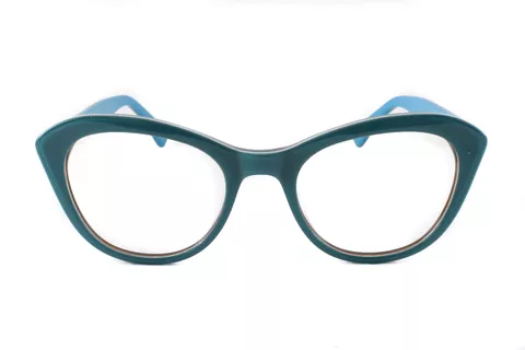Green Cat Eye Full Frame Medium Size 49 Women EyeGlasses