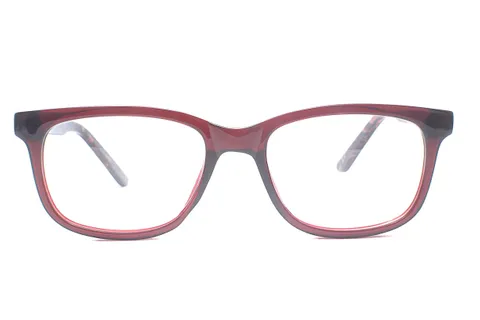 Red Retro Square Full Frame Small Size 48 Men & Women EyeGlasses