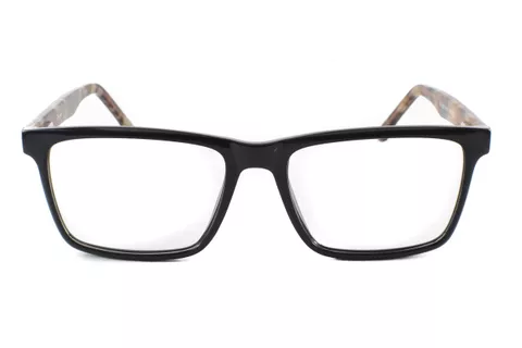 Black-Brown Retro Square Full Frame Medium Size 53 Men & Women EyeGlasses