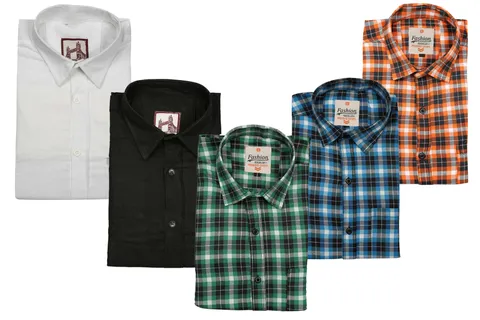 Spain Style Stylish Casual Shirts For Men's Pack of 5