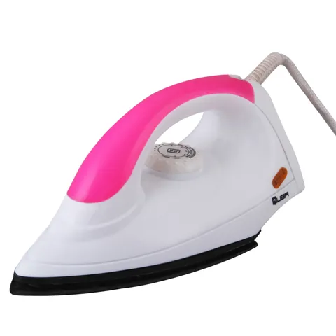 Quba Non Stick Coated Sole Plate Automatic Thermostat 750 Watt Pink Dry Iron