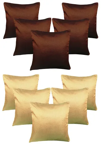 k.s.craft multi color plain cushion cover set of 10 pcs 40x40 cm