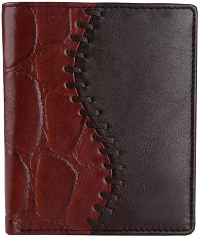 Tamanna Men Casual Brown, Black Genuine Leather Wallet  (8 Card Slots)
