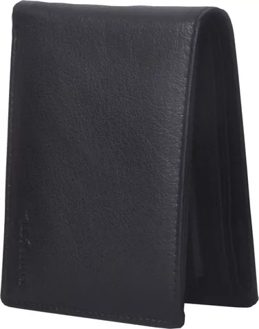 Tamanna Men Black Genuine Leather Wallet  (2 Card Slots)