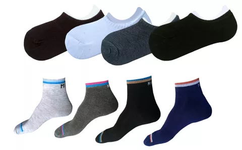 ( 8 pair Combo ) 4 pair Loafer 4 pair ankle Max total 8 pair Cotton socks