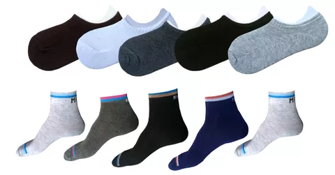( 10 pair Combo ) 5 pair Loafer 5 pair ankle Max total 10 pair Cotton socks