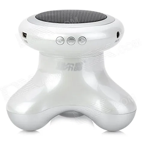AE Portable 2-Mode Vibration Massager with Portable Speaker (Supports FM, SD Card and MP3 Through AUX Wiring)