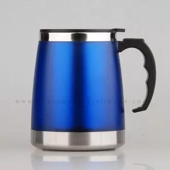 Aadhira Ent AE Big Size Stainless Steel Double Walled Mug (500ml, Multicolour)