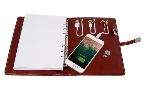 Idol Collections Note Book Diary with 8gb pen drive and 4000 Mah power Bank + Refillable sheets