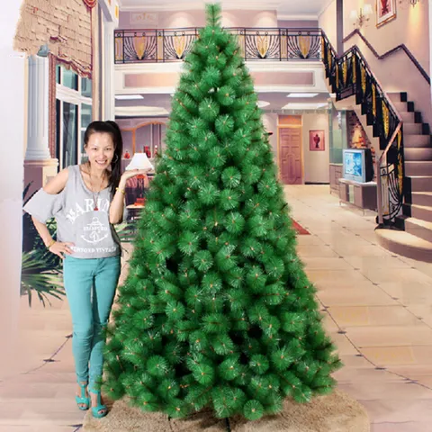 UNIQUE - 7 FOOT BIG SIZE ARTIFICIAL PINE XMAS TREE - METAL STAND 7 FEET HEIGHT PINE CHRISTMAS TREE