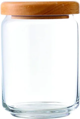 Ocean Pop-Jar-GL B02523 - 650 ml Glass Grocery Container (Pack of 6, Clear)