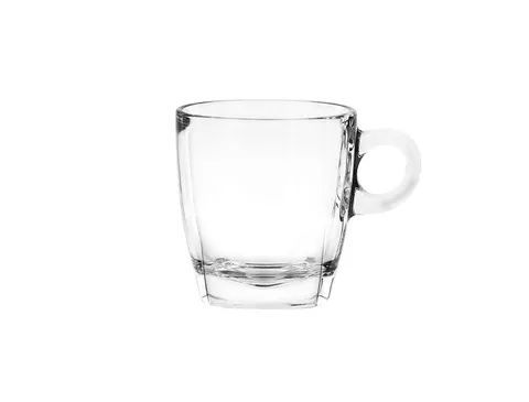 Ocean Caffe Cappuccino Glass Set, 210 ml, Set of 6, Transparent