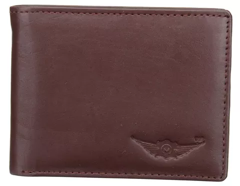 Pecan Brown 100%Genuine Leather Wallet Bi- fold (MW016) by Maskino Leathers