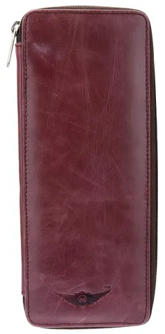 Cherry King 100% Genuine Leather Purple Bank locker Key Case (MKH012) by Maskino Leathers