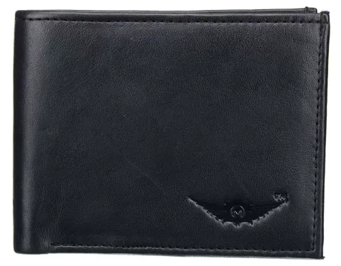 King black 100%Genuine Leather Bi-Fold Wallet (MW001) by Maskino Leathers