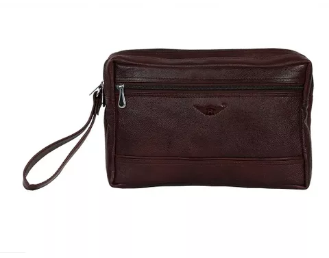 Maskino Leather Brown Multipurpose Bag 30x20x7 cm