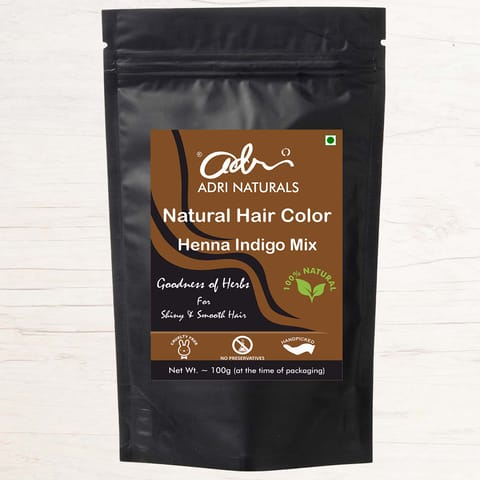 Henna Indigo Mix, Natural Hair Color (100% Pure and Chemical Free) - 100g
