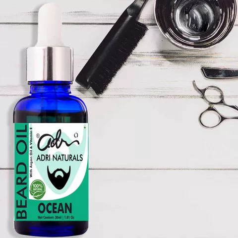 Beard Oil - Ocean (30ML), With Almond, Patchouli & Frankincense Oil