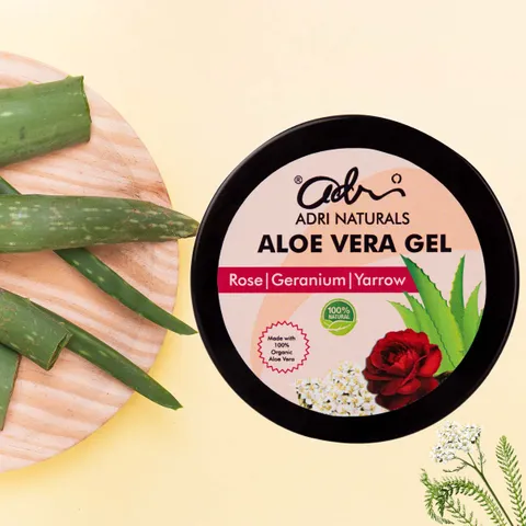 Aloe Vera Gel - Rose, Geranium & Yarrow (Suitable for Dry Skin)
