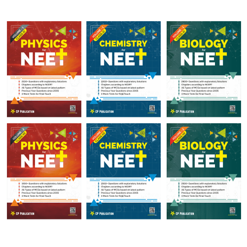 NEET-UG Full Syllabus Objective Physics, Chemistry & Biology (PCB) Books (Set of 6 Vol) with Mock Test By Career Point Kota
