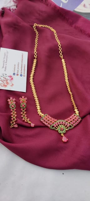 Ruby microplated chains