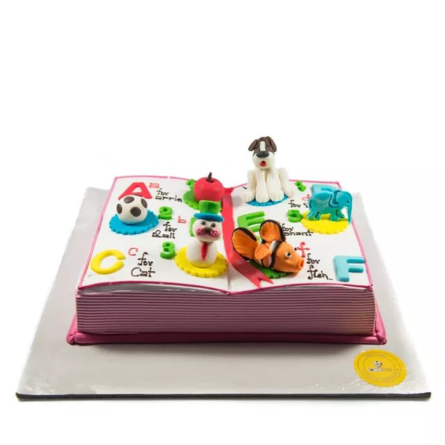 Get Alphabet Book Cake In Coimbatore Book Delivery Online Cakebee