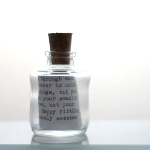 Message in an Upcycled Bottle